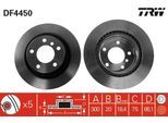 TRW Bremsscheibe DF4450 belüftetHinten Rechts Links für BMW 1 125 d 3 318 120 i 316 320 116 325 xi 118 135 323 xDrive 4 420 328 2 220 425 225 418