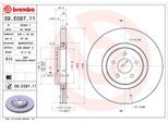 BREMBO Bremsscheibe 09.E097.11 InnenbelüftetVorne Rechts Links für FORD Focus III 2.0 ST TDCi