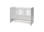 Lorelli Babybett Sweet Dream 124 x 68 x 95 cm Unterbettrahmen mit zwei Ebenen grau