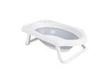 Cangaroo faltbare Babybadewanne Maui, 84 cm lang, Wasserablauf, Ablagefächer grau