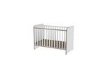 Lorelli Babybett Sweet Dream 124 x 68 x 95 cm Unterbettrahmen mit zwei Ebenen weiß beige