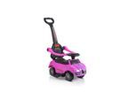Moni Rutschauto 2 in 1 Rider 308, Rutscher mit Griff, Lehne, Bügel, Fußstütze pink