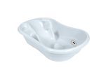 Kikkaboo Babybadewanne Hippo anatomisch geformt, 94 cm, integrierter Thermometer blau