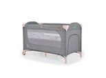 Cangaroo Reisebett Skyglow 2 Ebenen Räder Matratze Seiteneingang Tasche Bremsen rosa
