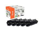 Peach HP 410 A 5 Toner (2*bk, c/m/y) ersetzt HP No. 410A, CF410A*2, CF411A, CF412A, CF413A für z.B. HP Color LaserJet Pro MFP M 477 fnw (wiederaufbereitet)