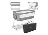 Lionelo Theo concrete Baby Beistellbett Kinderbett grau