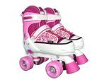Rollschuhe Quad Style pink-weiß