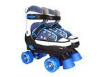 Rollschuhe Quad Style blau-weiß, 36-39