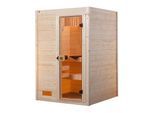 weka Massivholz-Sauna VALIDA Gr. 1 Sparset 4,5 kW BioS inkl. digitaler Steuerung, Glastür