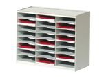 Paperflow Sortierstation, aus Polystyrol, 24 Fächer, weiß