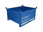Heson Stapelbehälter mit Kufen, LxB 1000 x 800 mm, Traglast 1000 kg, blau, ab 5 Stk
