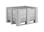 Palettenbox, Volumen 610 l, hellgrau kaiserkraft