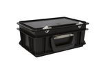ESD-Kunststoffkoffer, Inhalt 5 l, Außenmaß LxBxH 300 x 200 x 130 mm, ab 10 Stück kaiserkraft
