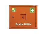 SÖHNGEN Verbandschrank nach DIN 13157, mit Inhalt, HxB 420 x 490 mm, signalorange, Tiefe 200 mm