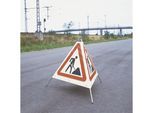 Moravia Faltsignal, dreibeinig, Motiv Baustelle, tagesleuchtend, 700 mm