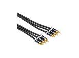 Hama YUV Cable 3 RCA - 3 RCA metal 1.5 m