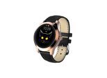 TPFNet Damen Smart Watch / Fitness Tracker IP68 - Kunstleder Armband - Android & IOS - Gold / Schwarz