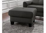 Hocker SIT & MORE "Varese", grau (anthrazit), B:77cm H:49cm T:67cm, Flachgewebe (95% Polyester, 5% Polyamid);Luxus-Microfaser ALTARA NUBUCK (100% Polyester);Struktur fein (100% Polyester), Hocker, Hocker