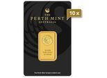 10 x 20 g Goldbarren Perth Mint