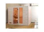 Weka Sauna Valida 2 mit Zusatzfenster, 239 x 203 x 189 cm