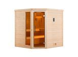 weka Premium Massivholz-Sauna TURKU Gr. 2 Sparset 7,5 kW OS inkl. digitaler Steuerung
