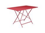 Fermob Bistro Tisch 111x77 cm Stahl Mohnrot /