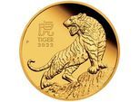 10 Unzen Gold Lunar III Tiger 2022