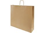 ratioform Papiertragetasche FRESH, braun, LxBxH 500 x 540 x 140 mm, 120 g/m², VE 125 Stk, ab 10 VE