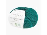 Cotton-Merino Fine Katia, Opalgrün, aus Baumwolle