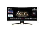 MSI MEG 342C QD-OLED Curved-Gaming-OLED-Monitor (86,4 cm/34 ", 3440 x 1440 px, UWQHD, 0,5 ms Reaktionszeit, 175 Hz, OLED, 3 Jahre Herstellergarantie, höhenverstellbar, USB-C), schwarz