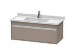 Duravit Ketho Waschtisch-Unterschrank KT666504343 100 x 45,5 cm, basalt matt, 1 Auszug, wandhängend