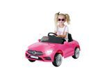 Kinder-Elektroauto Mercedes-Benz CLS 350 Coupé, lizenziert, 2 x 20 Watt Motoren, LED-Scheinwerfer (Pink)