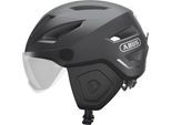 Fahrradhelm ABUS "PEDELEC 2.0 ACE" Gr. S, grau (dunkelgrau), Helme, S Kopfumfang: 51cm - 55cm, matt, unifarben