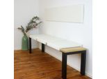 Lycce Klemmkissen Sitzkissen mit 2 Leisten 33cm Klemmtiefe, Kunstleder