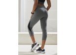 VIVANCE ACTIVE Caprileggings '-Sportleggings' grau Gr. S (36/38) für Damen. Mit Druck. Figurbetont. Nachhaltig.