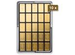 10 x 25 x 1 g Gold UnityBar Heimerle und Meule