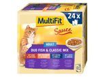MultiFit Adult Sauce Duo Fish & Classic Mix Multipack 24x100 g