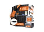 2000W + Anker 2 PRO Solarway® All In One Balkonkraftwerk mit Speicher 2000W komplett Steckdose - 1,6 kWh Anker Solix 2 PRO Speicher - Solaranlage Komplettset - 500W bifaziale Solarmodule & Anker Speicher & Zubehör
