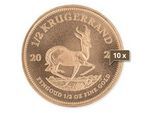 10 x 1/2 Unze Gold Krügerrand 2024
