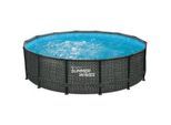 Pool , Grau , Kunststoff , 107 cm , Freizeit & Co, Pools & Wasserspass, Aufstellpools