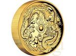 2 Unzen Goldmünze Australien Drache & Phönix 2017 - High Relief - polierte Pl...