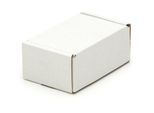 Kk Verpackungen - 200 Visitenkartenkartons 90 x 60 x 40 mm Kartons Wellpappe Versandkartons weiß - Außenfarbe: Weiß - Innenfarbe: Braun