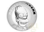 2 Unzen Silbermünze Tuvalu The Simpsons - Homer Simpson 2021 - polierte Platt...