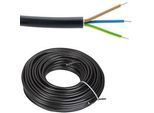 Erdleitung / Starkstromkabel 0,6/1kV NYY-J 3 x 1,5 mm2 - Farbe schwarz - Rolle je 50 m ** 1m/0,92 EUR