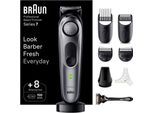 Braun Haarschneider Barttrimmer BT7420, 40 Einstellungen, Wasserdicht, grau|schwarz