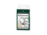 Faber Castell Ecco Pigment Fineliner wallet of 8 black