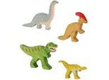 Holztier-Set Dinosaurier 4-Teilig