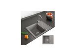 Bergström Granit Spüle Küchenspüle Einbauspüle Spülbecken 575x460mm Beton