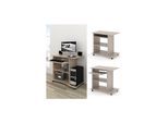 VICCO Computertisch HARM Tisch Bürotisch Laptoptisch Büro Schreibtisch rollbar Sonoma