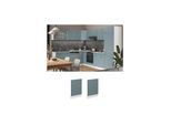 Vicco Geschirrspülerblende Küchenmöbel R-Line Solid Weiß Blau Grau 45 cm modern